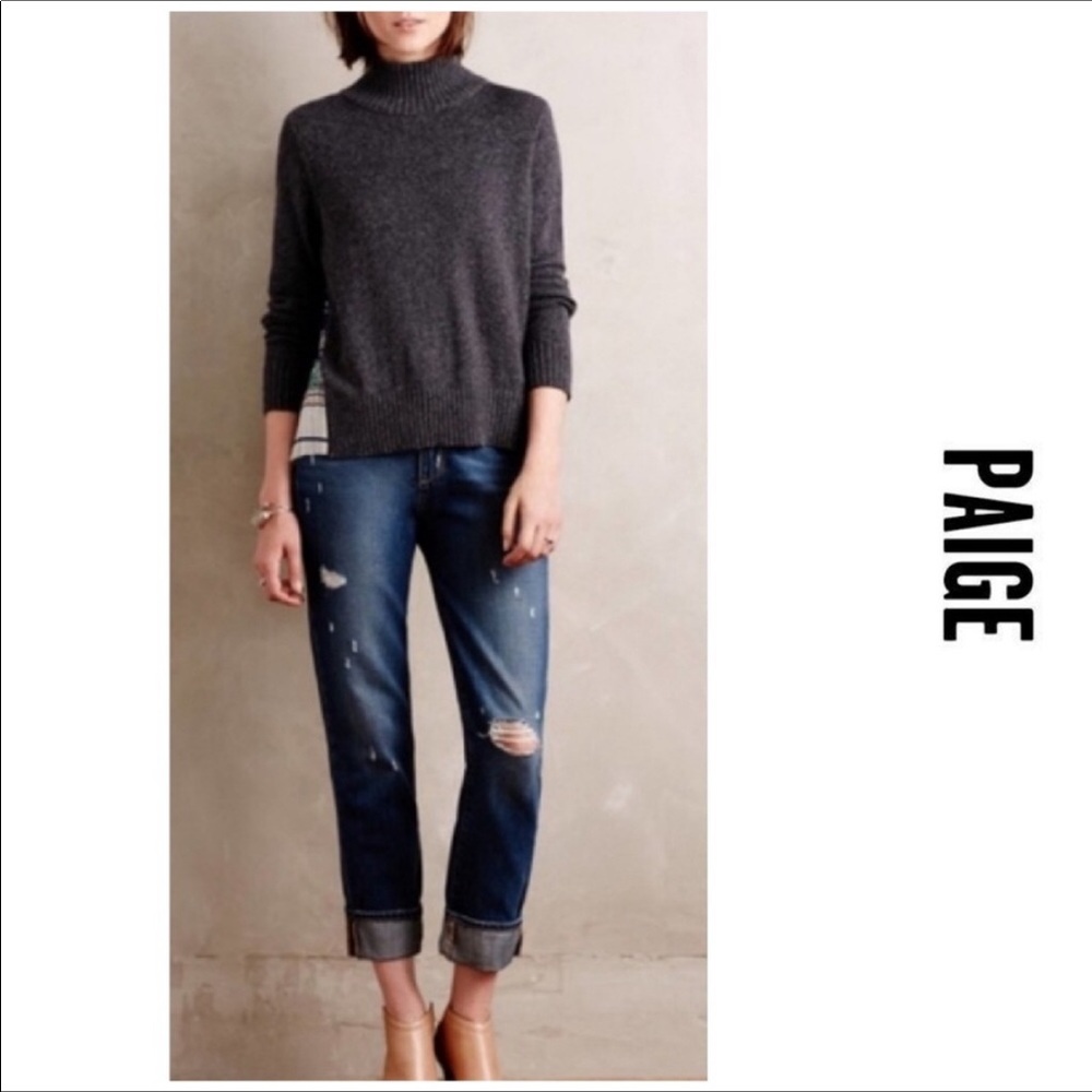 COPY - Paige Jimmy Jimmy Crop Distressed Jeans Size 32